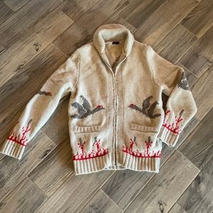 Joseph Chunky Intarsia Zip Cardigan Men’s S